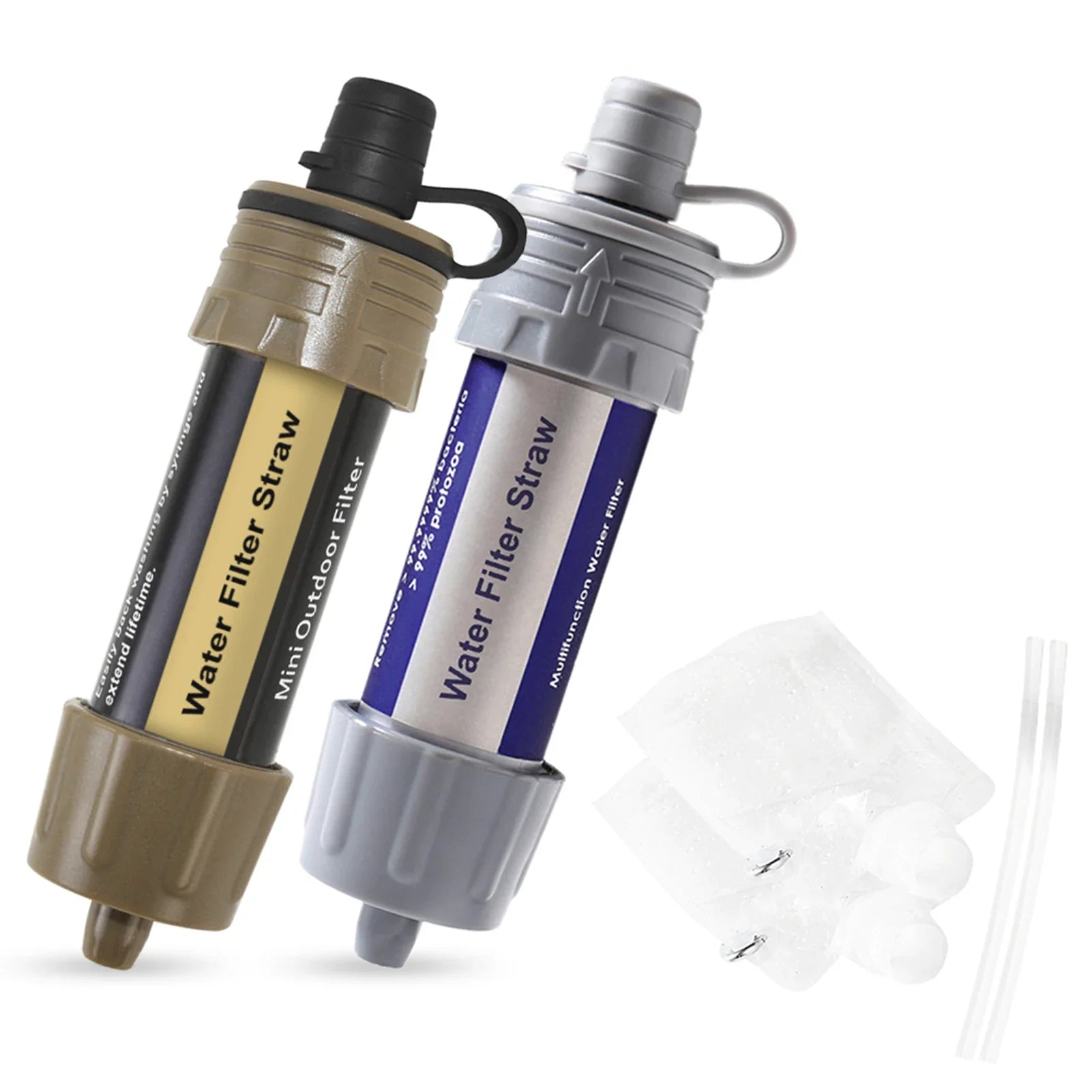 Leichter Trinkwasserfilter-Strohhalm für Camping & Notfälle