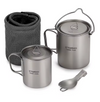 Titanium Kookgerei Set 3-teilig – Leicht & Langlebig