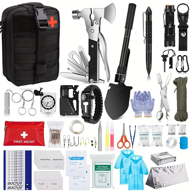 Survival-Kit mit Multifunktionswerkzeugen – Outdoor