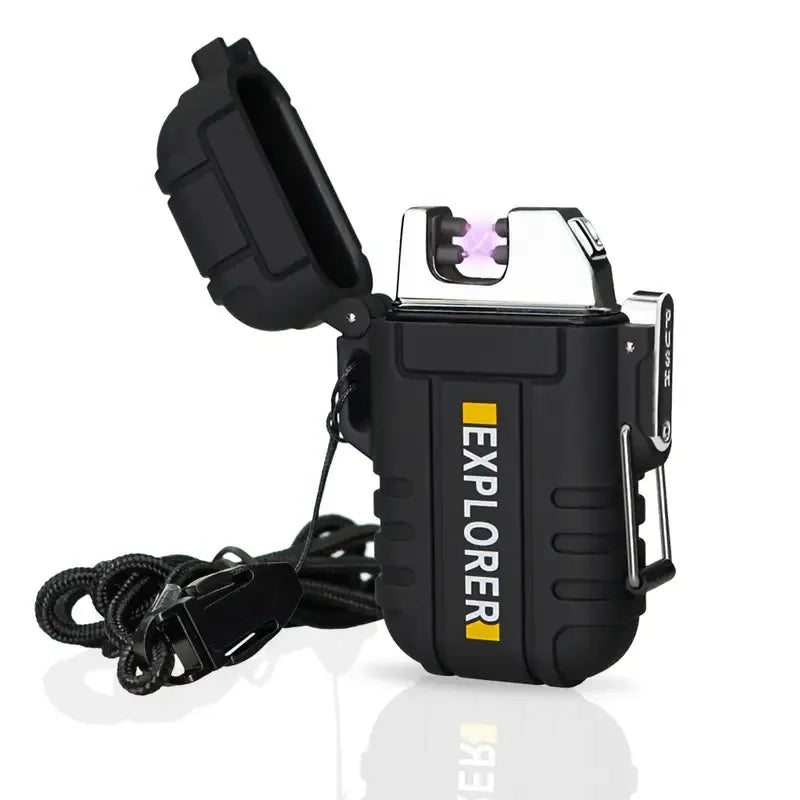 Bogen Feuerzeug – Winddicht, Wasserdicht & USB Wiederaufladbar