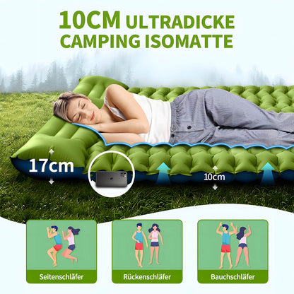 Selbstaufblasende Isomatte für 2 Personen – 10 cm