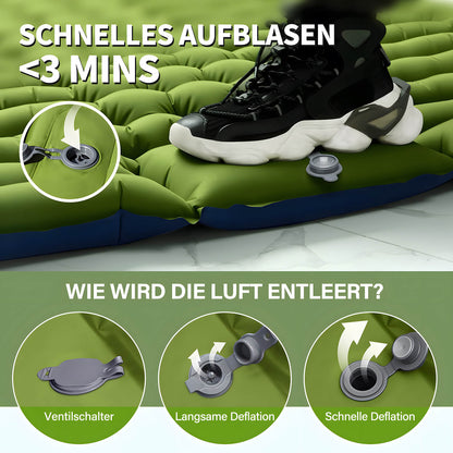 Selbstaufblasende Isomatte für 2 Personen – 10 cm