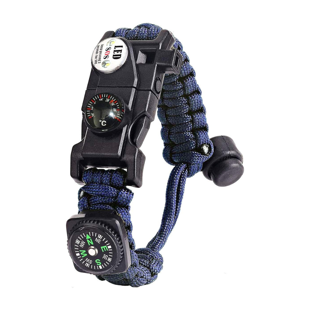 Paracord Armband – 8-in-1 Survival-Armband für Outdoor-Abenteuer - LED
