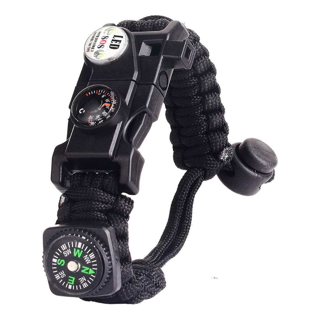 Paracord Armband – 8-in-1 Survival-Armband für Outdoor-Abenteuer - LED