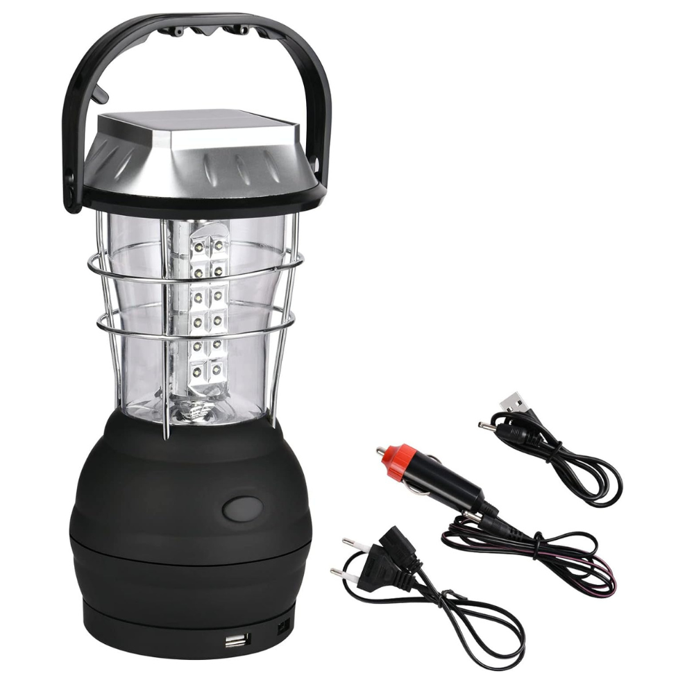 Tragbare Laterne mit Solar – Ideal für Camping & Notfälle