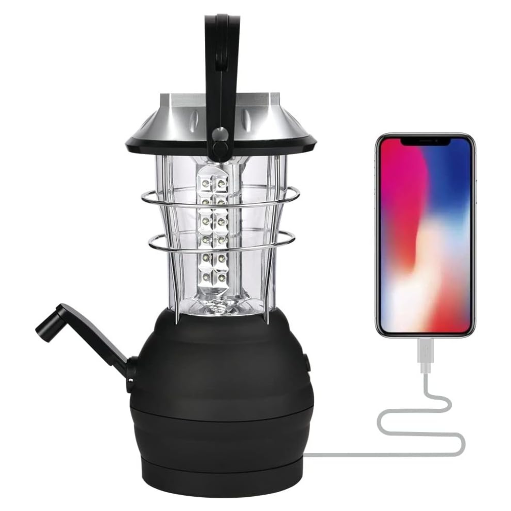 Tragbare Laterne mit Solar – Ideal für Camping & Notfälle