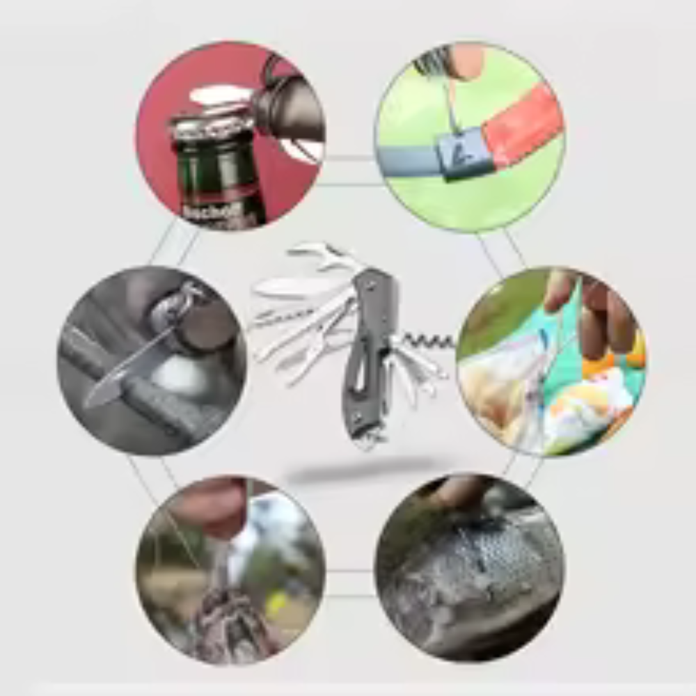 Kompaktes Taschenmesser – Multifunktionales Schweizer Campingmesser