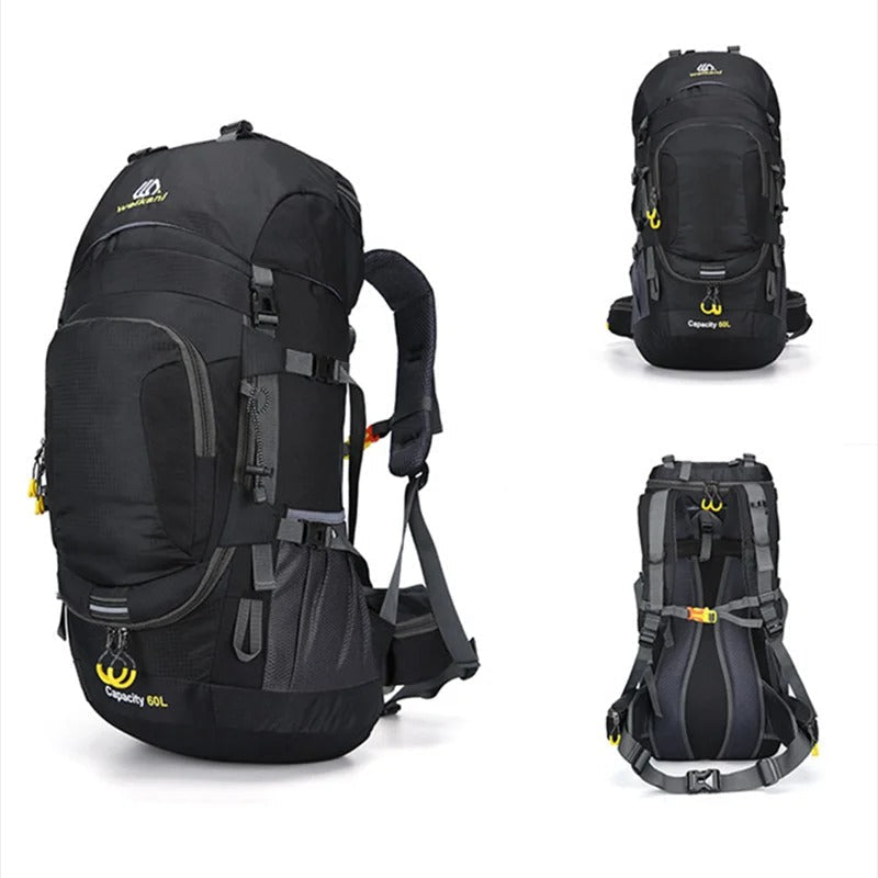 Outdoor-Rucksack 60L – Nylon & mehrere Fächer
