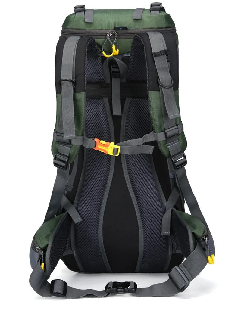 Outdoor-Rucksack 60L – Nylon & mehrere Fächer