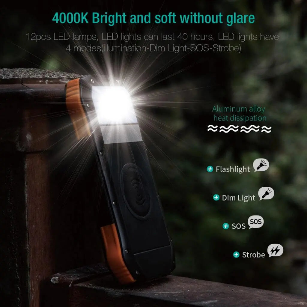 Solar-Powerbank 26800mAh – 4 Solarpanels